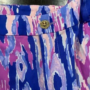 Lily Pulitzer 14 pants elastic cuffs belt loops